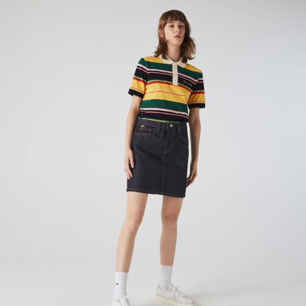 Lacoste LIVE Dark Denim Mini-Skirt Dámské - Sukně Blankyt | CZ-nTXouG